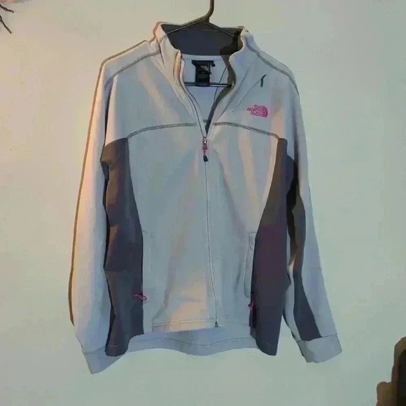 The North Face jacket, gray and pink, medium - Picture 2 of 8